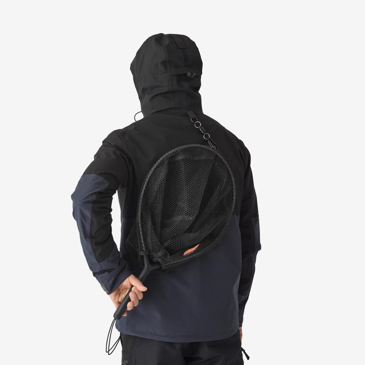 Actual product image Caperlan Fishing jacket FJ 500 WPF waterproof men grey/black (L)