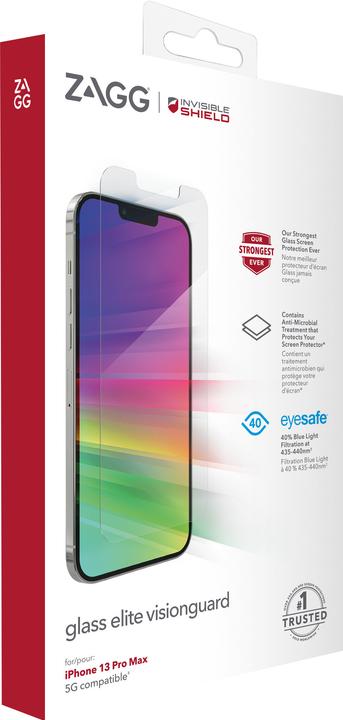 Produktbild InvisibleShield Glass Elite VisionGuard+ (1 Stück, Apple iPhone 13 Pro Max)