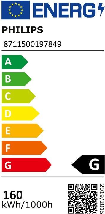 Label énergétique Philips Maître CDM-TD (R7, 150 W, 13250 lm, 1 x, G)