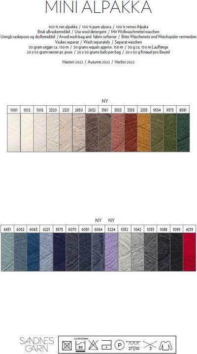 Image du produit Sandnes Garn Mini Alpakka (120 m)