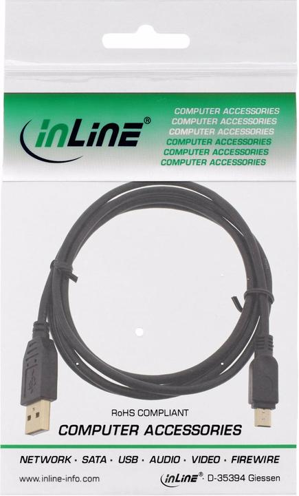 Image du produit InLine Câble mini USB 2.0 (1 m, USB 2.0)