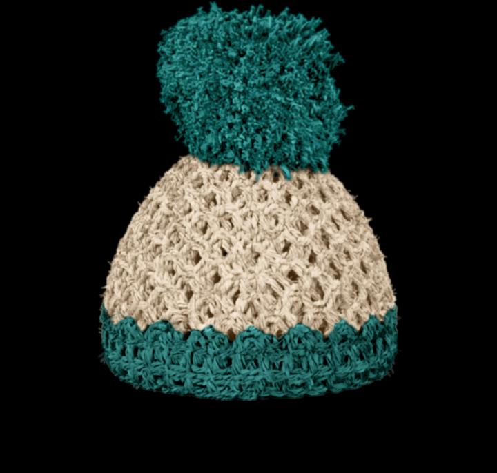 Actual product image 58 Products Egg cup cap ivory / emerald (1 x)