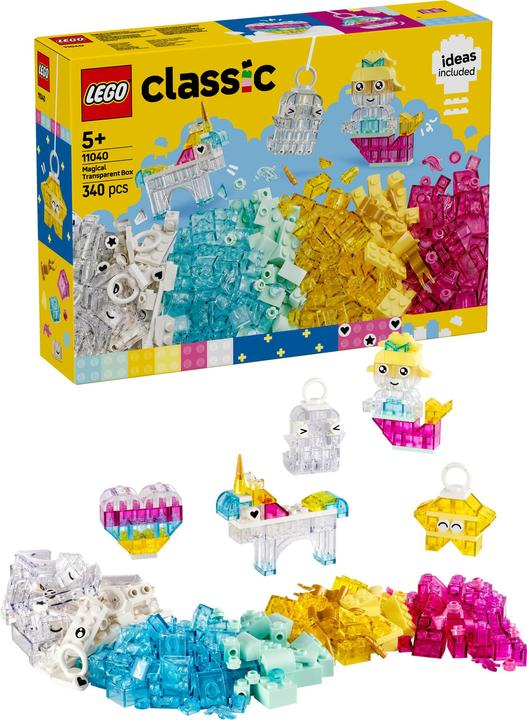 Image du produit LEGO Zauberbox mit durchsichtigen Steinen (11040, LEGO Classic)