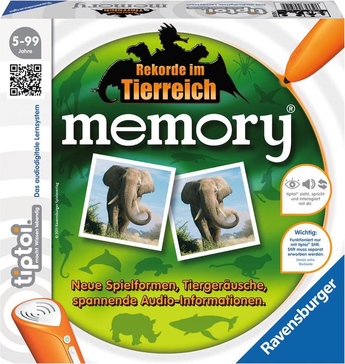 Produktbild tiptoi Memory, Rekorde im Tierreich (Deutsch)