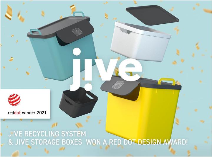 Actual product image Rotho Set of 3 recycling waste systems 30 L JIVE (90 l)