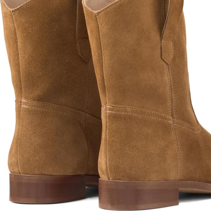 Produktbild La Redoute Collections Flache Boots aus Veloursleder (37)