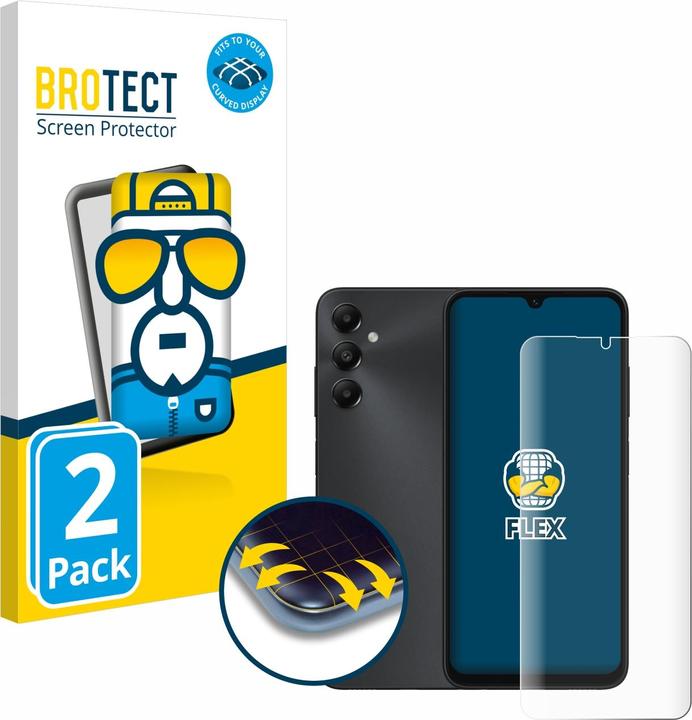 Actual product image BROTECT Full cover screen protector (2 Piece, Samsung Galaxy A05s)