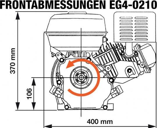 Actual product image Rotek - Benzinmotor Engine EG4-0210-5HE-KW20x53(S1)