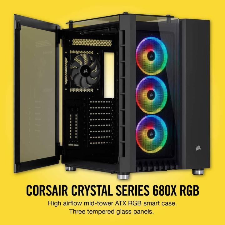 Produktbild Corsair 680X RGB (ATX, mATX, Mini-ITX, E-ATX)