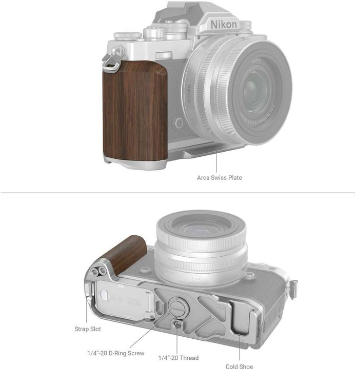 Produktbild SmallRig 4803 Wooden L Shape Grip for Nikon Z fc (Silver) (Griff)