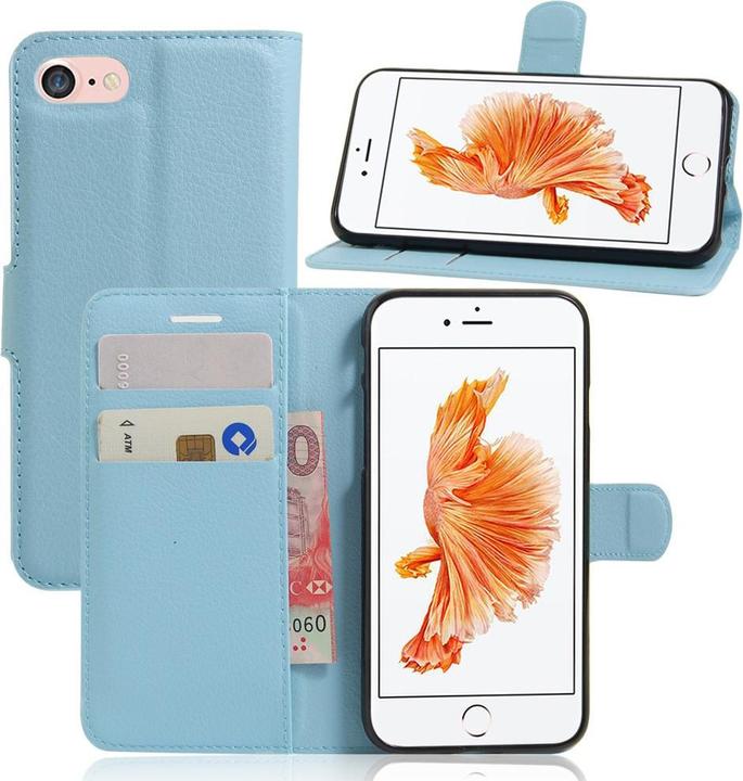 Immagine prodotto Cover-Discount iPhone 8 / 7 - custodia in pelle copertura carte scomparti luce blu (Apple iPhone SE, Apple iPhone 8, Apple iPhone 7)