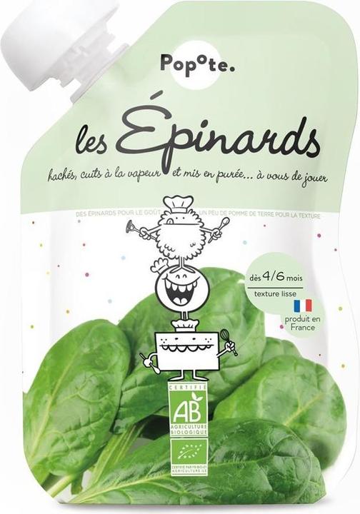 Actual product image Popote Quetschie Spinat BIO (120 g)