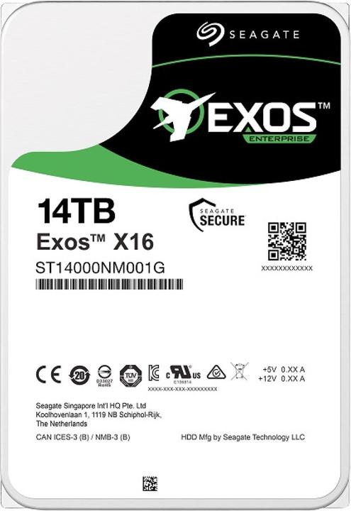 Produktbild Seagate Exos X16 (14 TB, 3.5", CMR)