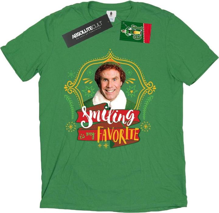 Actual product image Elf Mens Buddy Smiling T-Shirt (XXL)