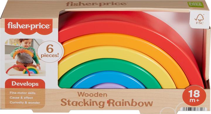 Produktbild Fisher-Price Stapelbarer Holz-Regenbogen