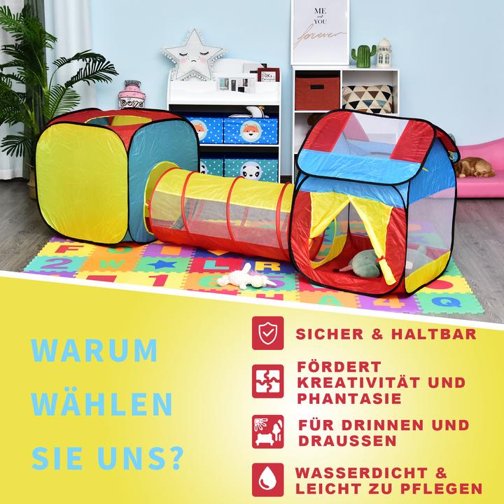 Actual product image Homcom Children's play tent with tunnel