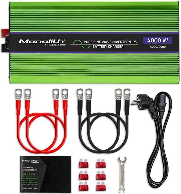 Actual product image Qoltec 51943 Pure Sine Wave Inverter