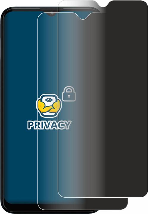 Productafbeelding BROTECT Anti-spionnetje privacyfolie Beschermfolie tegen blauw licht (2 Stuk, Motorola Moto G10 Vermogen)