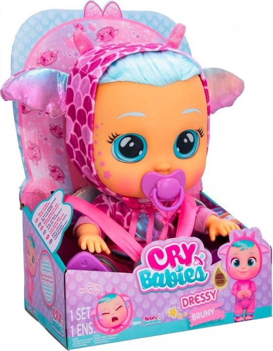Actual product image IMC Toys 904095 IMC-CRY BABIES DRESSY FANTASY BRUNY