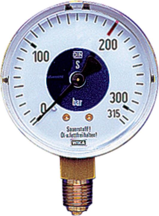 Actual product image Schweisskraft Pressure gauge oxygen 315 bar