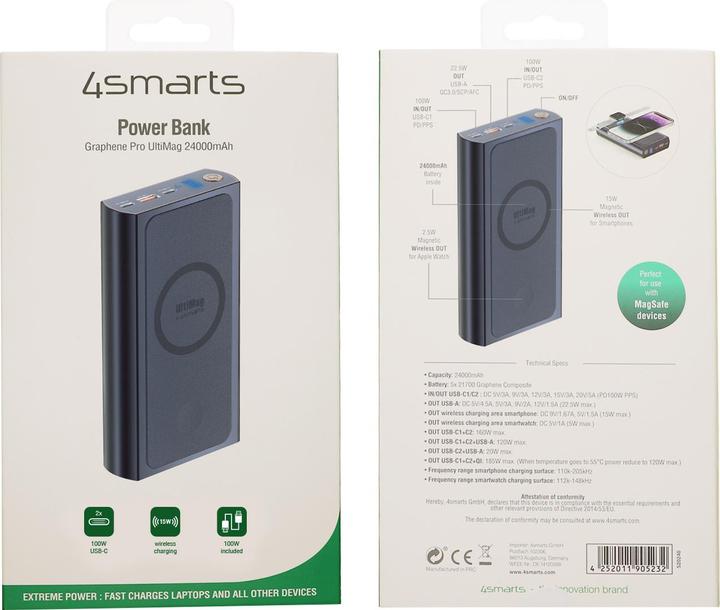 Actual product image 4smarts Graphene Pro UltiMag (24000 mAh, 100 W, 88.80 Wh)