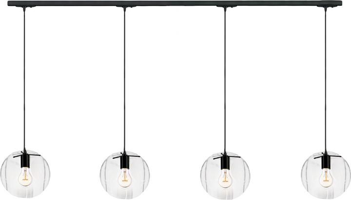 Image du produit s.luce Orb Lampe à suspendre en verre de 2 à 5 flammes, système de rail monophasé inclus (E27)