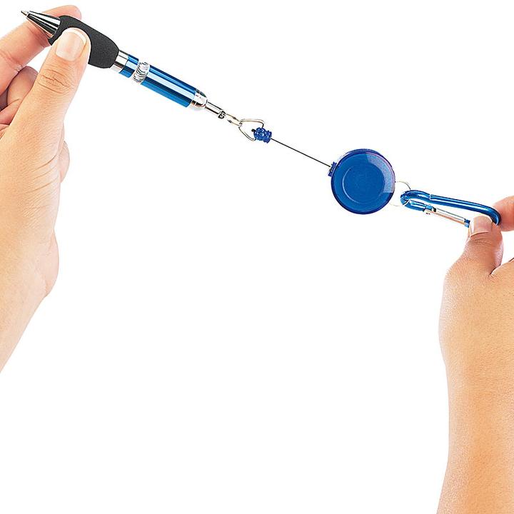 Immagine prodotto Pearl Raccoglitore di penne con moschettone (Nero, Blu)