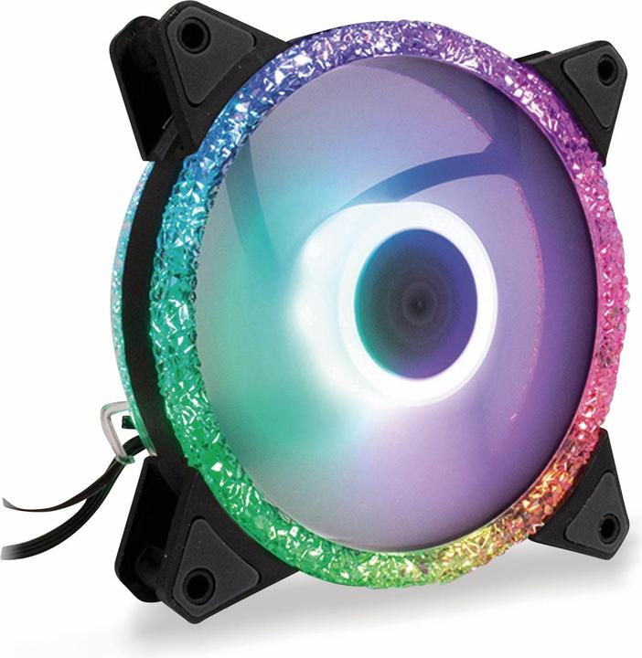 Produktbild Intertech Inter-Tech RS-071 RGB Computergehäuse Ventilator 12 cm Schwarz (120 mm, 1 x)