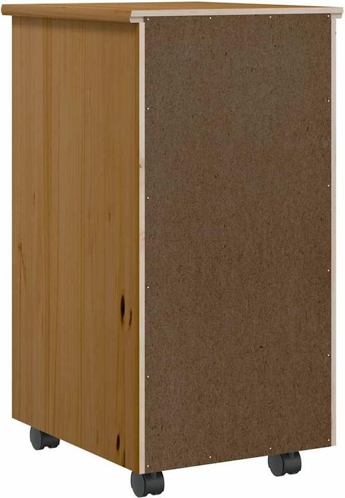 Produktbild VidaXL Rollschrank mit Schubladen MOSS Honigbraun Massivholz Kiefer