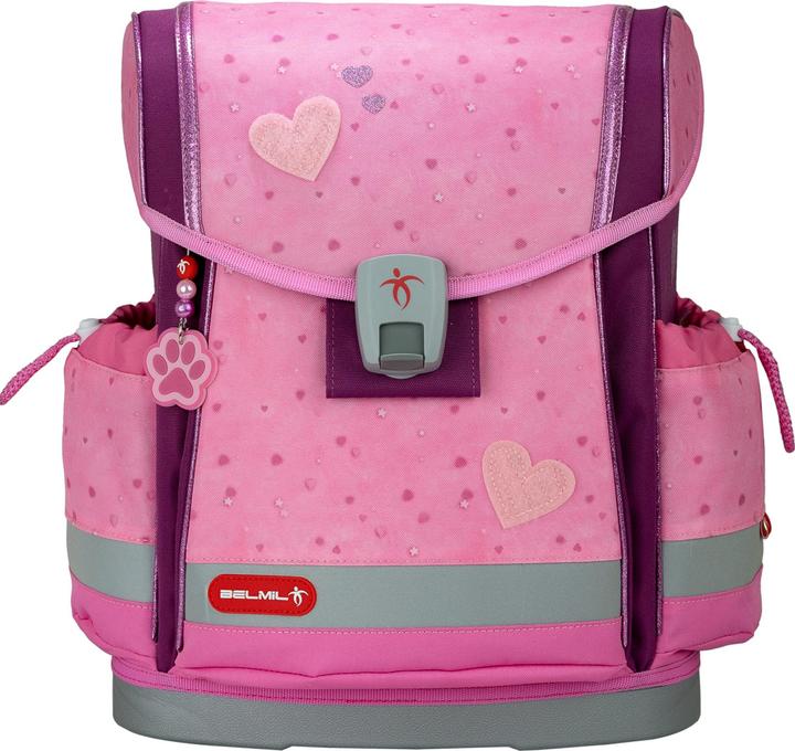 Belmil Classy Plus ergonomisches Schulranzenset 5tlg. "Rosie Heart (19 l)