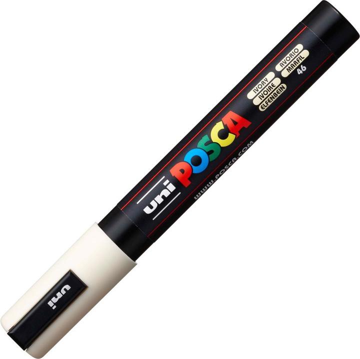 Actual product image Posca Marker PC-5M round tip (Ivory, 2.50 mm, 1 x)