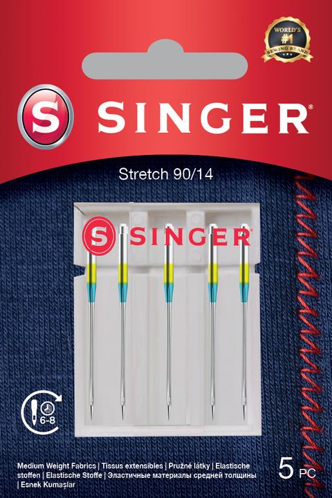 Actual product image Singer STRETCH sewing machine needle, 90/14, pack of 5