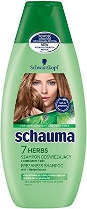 Produktbild Schwarzkopf Schauma - 7 Herbs Shampoo Herbal Hair Shampoo 400Ml (400 ml, Flüssiges Shampoo)