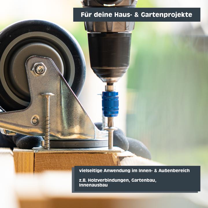 Produktbild Helpmate Universalschrauben Senkkopf 4x50, Edelstahl A2, T-Antrieb, 400 Stück (400 Schrauben pro Stück)