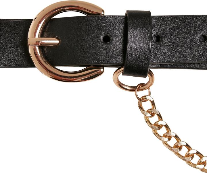 Actual product image Urban Classics Synthetic Leather Belt With Chain (S, M)