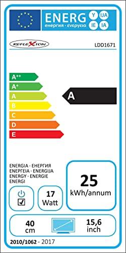 Label énergétique Reflexion LDD1671 39.6 cm 15.6 pouces EEK A (A+ F) DVB-T2, DVB (16", LED, HD)