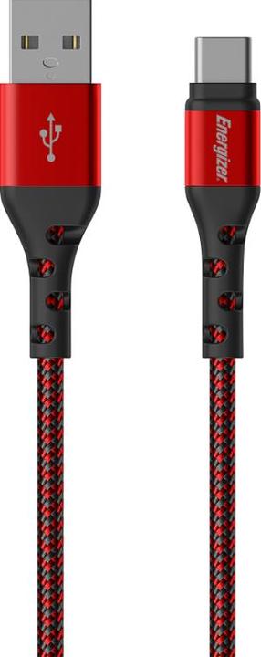 Energizer Metal / braided nylon cable - USB-C - 2 m, red (2 m)