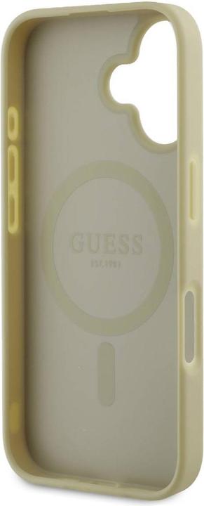 Produktbild Guess GUHMP16SPSAPSMED iPhone 16 6,1" złoty/gold HC MagSafe Safiano Peony Classic Logo (Apple iPhone 16)