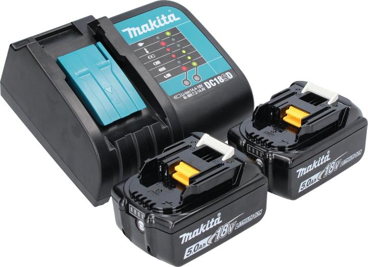 Produktbild Makita DRT 52 ST Akku Kantenfräse 18 V 6 mm Brushless + 2x Akku 5,0 Ah + Ladegerät
