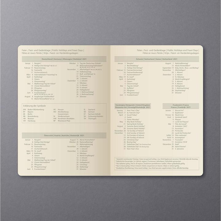 Actual product image Sigel Weekly calendar Conceptum A5 2021, soft cover (A5, German, French, Dutch)