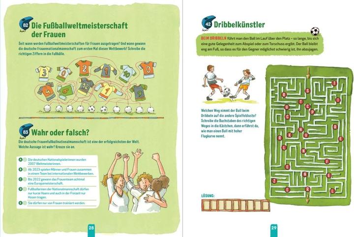 Produktbild Das grosse Fussball-Rätselbuch (Deutsch, Cordula Thörner, Christiane Hahn, 2024)