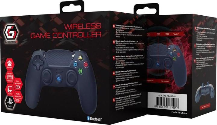 Actual product image Gembird Vibration controller for PS4/PC, Bluetooth (PC, PS4)
