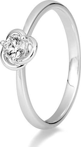 Produktbild Breuning RING - Rosen-Fassung mit Brillant (50, 750/18 K Gold)