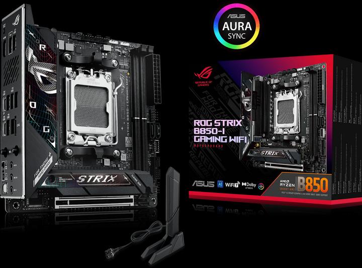 Image du produit ASUS ROG STRIX B850-I GAMING WIFI (AM5, AMD B850, Mini-ITX)