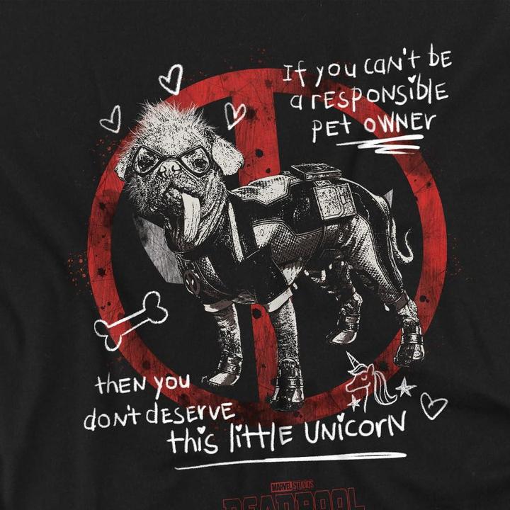 Actual product image Deadpool & Wolverine Mens Dogpool Unicorn T-Shirt (3XL)