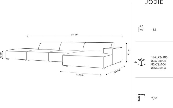 Actual product image Micadoni Jodie (Corner sofa)