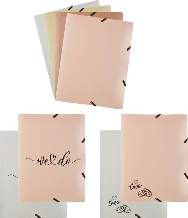 Actual product image Kolma Bliss A4 opaque gold elasticated folder (A4, 1 x)