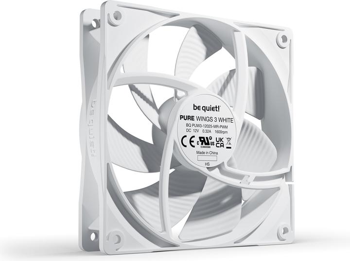 Immagine prodotto be quiet! Pure Wings 3 PWM wh 120x120x25 (120 mm, 1 x)