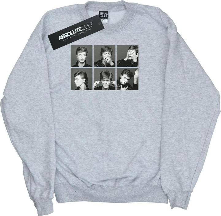 Actual product image David Bowie Womens/Ladies Photo Collage Sweatshirt (L)
