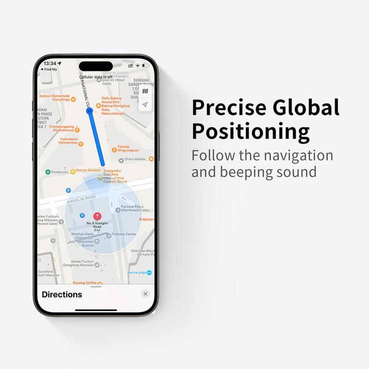 Immagine prodotto Momax PinCard Pro Mini Ricaricabile Find My Tracker